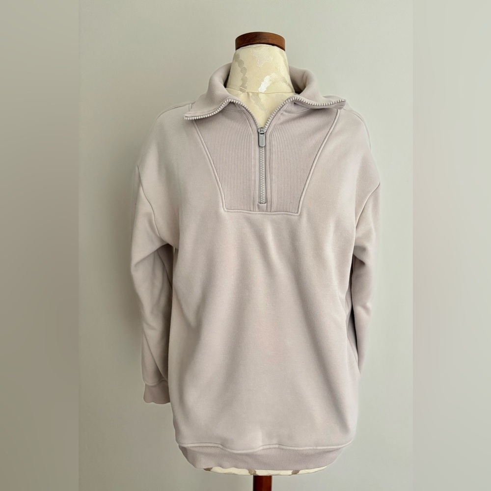 ATHLETA Cozy Karma 1/2" Zip up  Sweatshirt Medium
